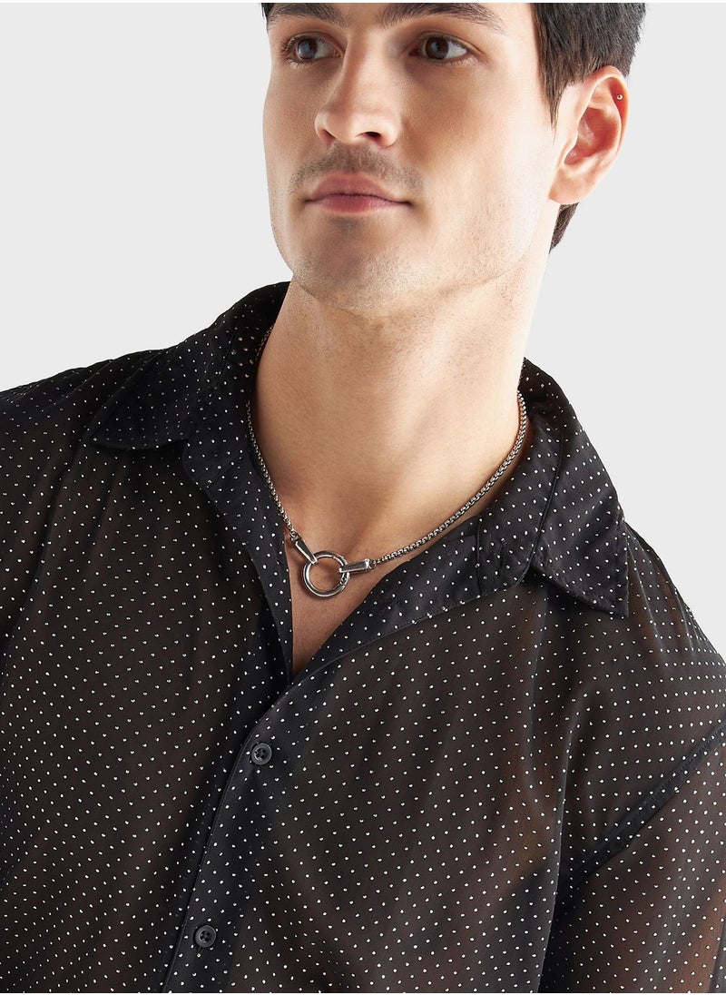 FAV Printed Regular Fit Shirt  - Image 3