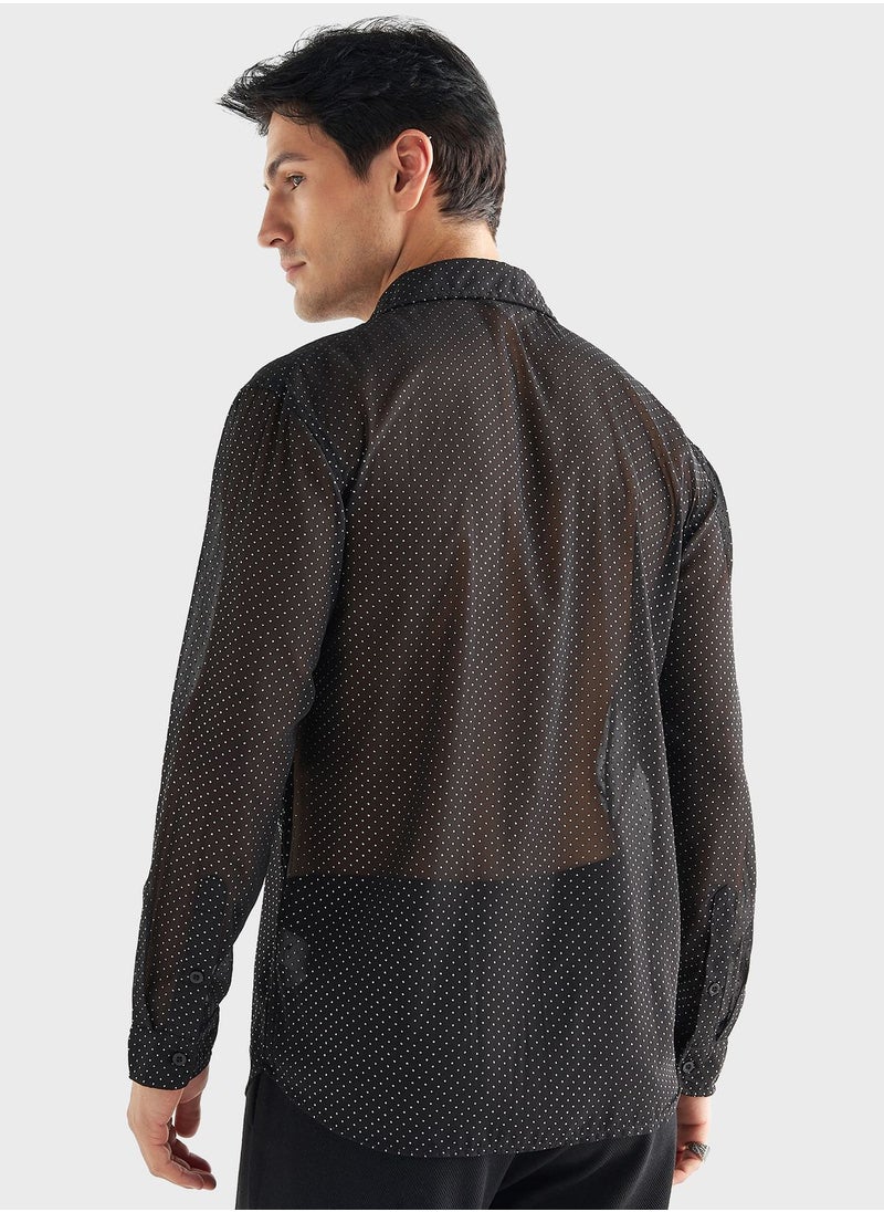 FAV Printed Regular Fit Shirt  - Image 2