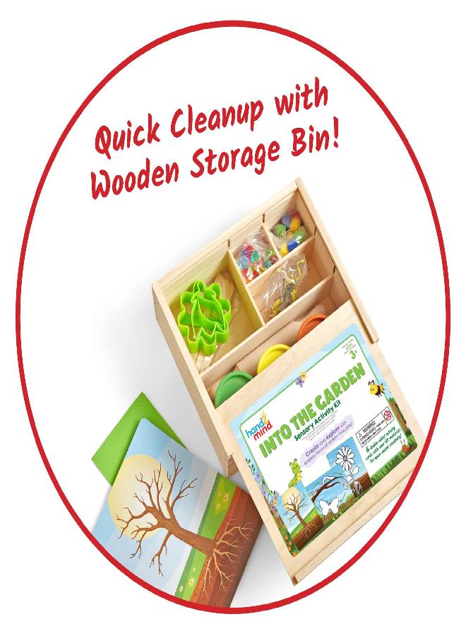 hand2mind Into The Garden Sensory Activity Kit, Loose Parts Play Materials, Fine Motor Skills Toys, Sensory Play, Toddler Sensory Bin, Montessori Learning Materials, Calm Down Corner Supplies - Image 3