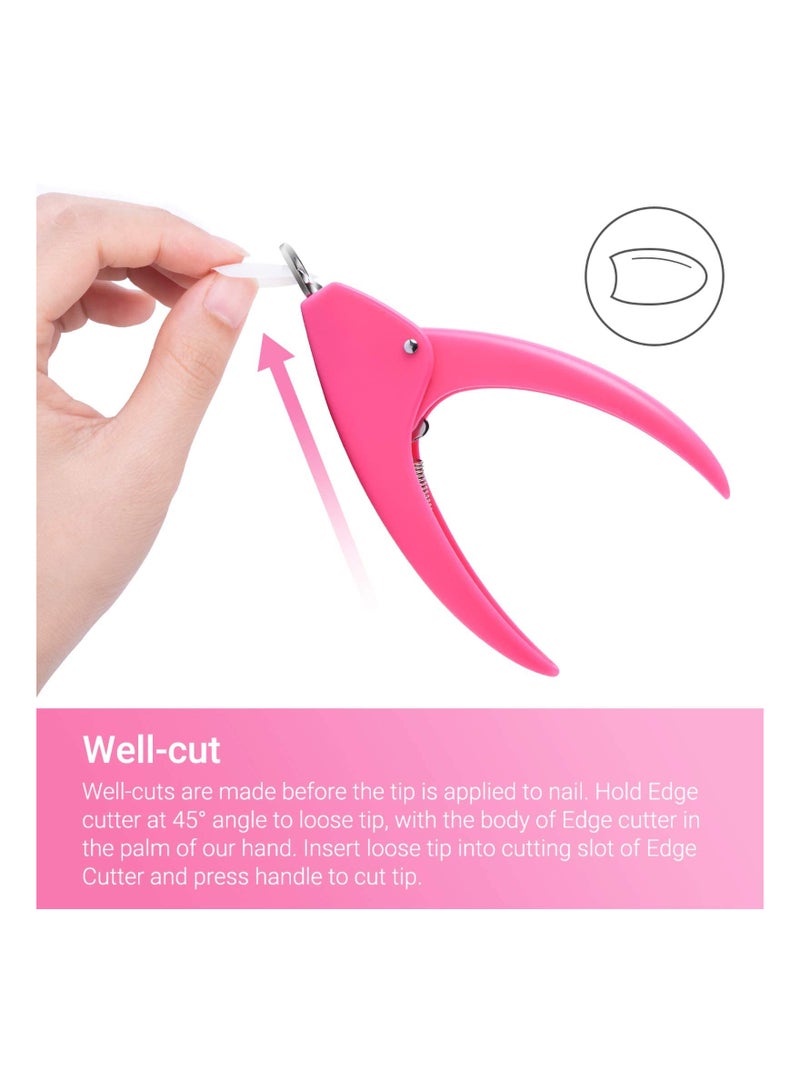 Arabest Acrylic Professional Faux Nail Trimmer (Pink) - Image 3