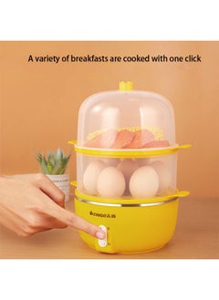 CHIGO CHIGO Multi-Function Egg Cooker – Dual Layer, Automatic Shutoff, Visible Shell, Surround Steam, Rapid Heating, Anti-Dry Burn Protection, Easy to Clean – Yellow  - Image 3