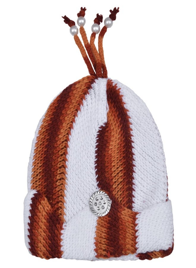 Queen Style Baby Woolen Caps (Age 0-24 Months - Pack of 3) (in, Age, 0 Months, 24 Months, MRN-RAMA-Beige) - Image 2