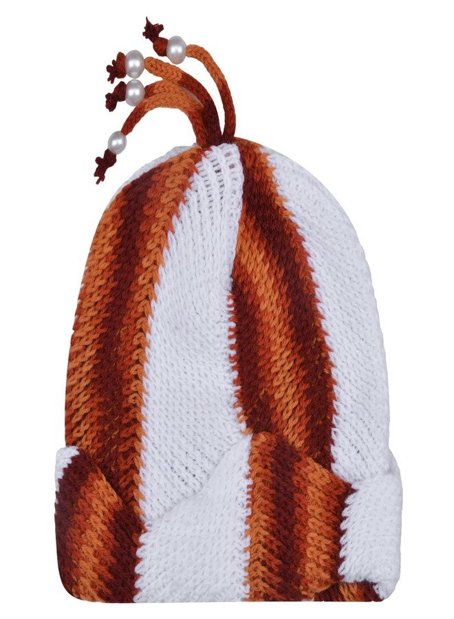 Queen Style Baby Woolen Caps (Age 0-24 Months - Pack of 3) (in, Age, 0 Months, 24 Months, MRN-RAMA-Beige) - Image 3