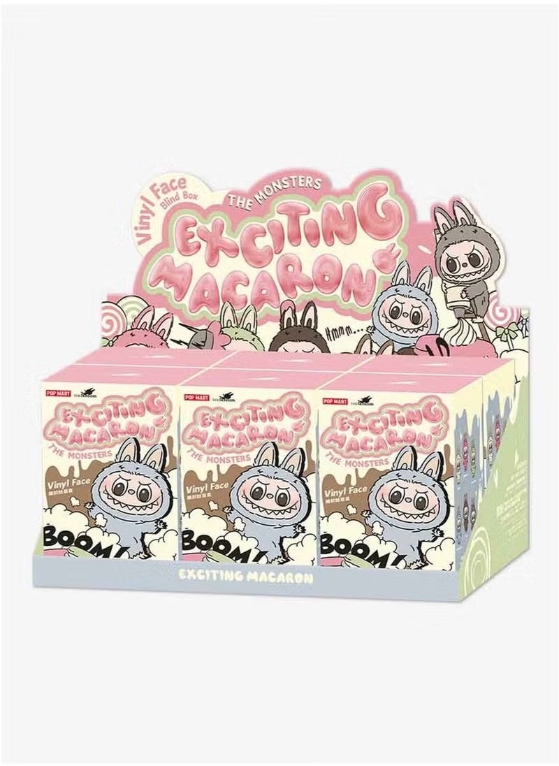 POP MART 100% Authentic Labubu The Monsters Tasty Macarons Vinyl Plush Pendant Blind Box (Full Set 6PC) – Cute Collectible Keychain, Desk Buddy & Gift – Random Design – Lychee Strawberry, Soy Milk, Sea Salt Coconut, Sesame Bean, Green Grape, Toffee Candy  - Image 2