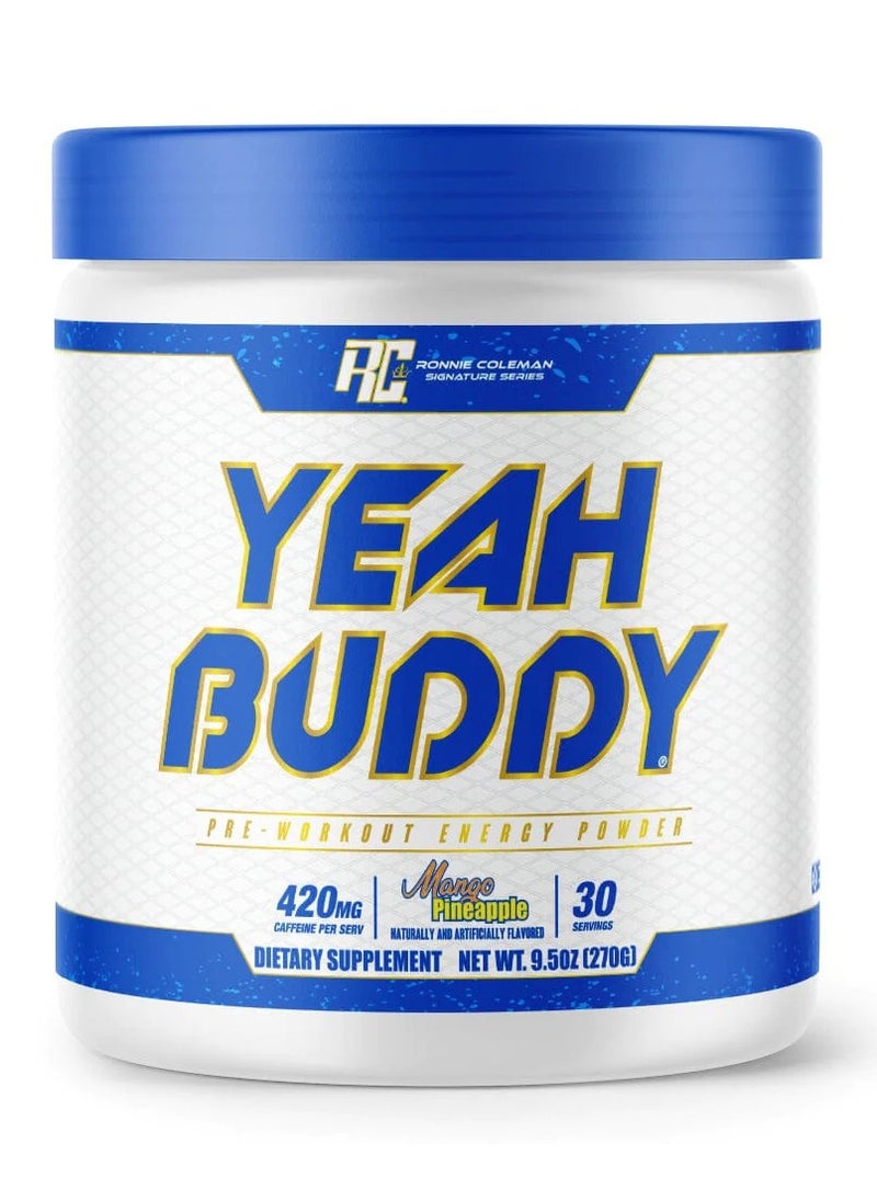RONNIE COLEMAN RC Yeah Buddy Pre-Workout Mango Pineapple 30 Servings  - Image 1