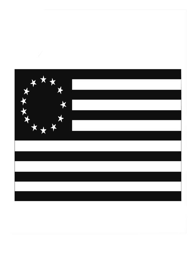 Decal Serpent علم أمريكا القديم من 13 مستعمرة ملصق فينيل 6" لسيارة (6" أسود) - Image 1