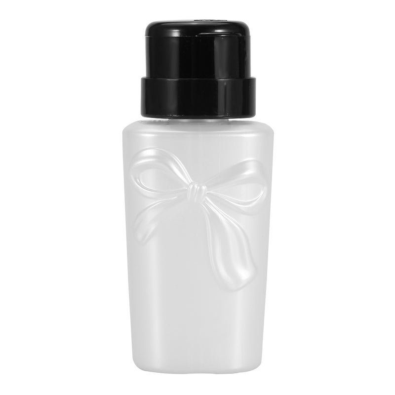 230ML Plastic Nail Art Pump Dispenser Polish Remover Empty Bottle Container(White) - Image 1
