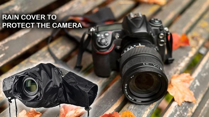 FLYING COLLECTION Professional Camera Rain Cover for Canon, Nikon, Sony DSLR & Mirrorless Cameras - Ultimate Photography Rain Gear: Protect Your Valuable Equipment, Water-Resistant Transparent Cover - Image 2