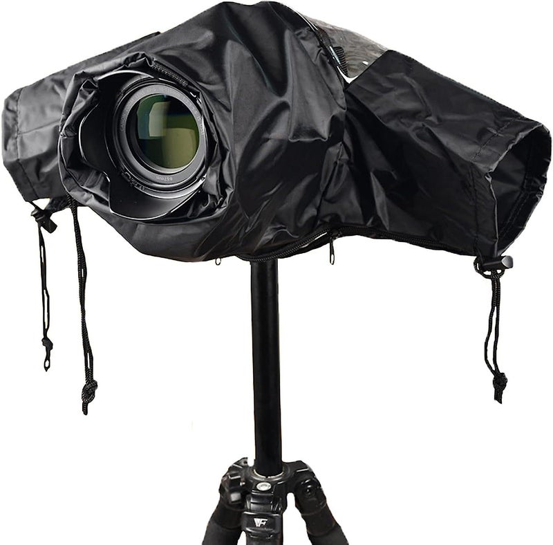FLYING COLLECTION Professional Camera Rain Cover for Canon, Nikon, Sony DSLR & Mirrorless Cameras - Ultimate Photography Rain Gear: Protect Your Valuable Equipment, Water-Resistant Transparent Cover - Image 3