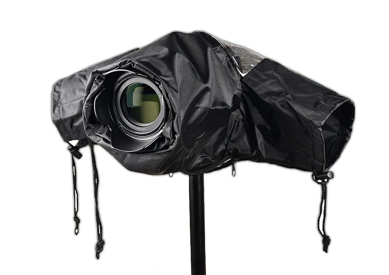 FLYING COLLECTION Professional Camera Rain Cover for Canon, Nikon, Sony DSLR & Mirrorless Cameras - Ultimate Photography Rain Gear: Protect Your Valuable Equipment, Water-Resistant Transparent Cover - Image 1