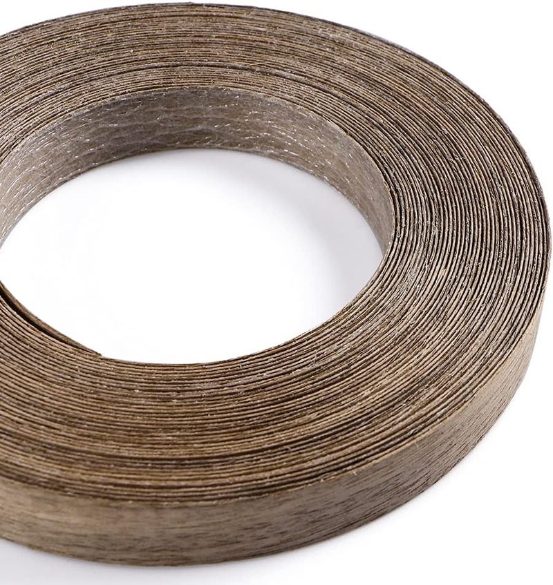 MOLIGOU Walnut Wood Veneer Roll, 3/4”×50’ Plywood Edge Banding Strips, Flexible Veneer Edging with Adhesive Back - Image 2