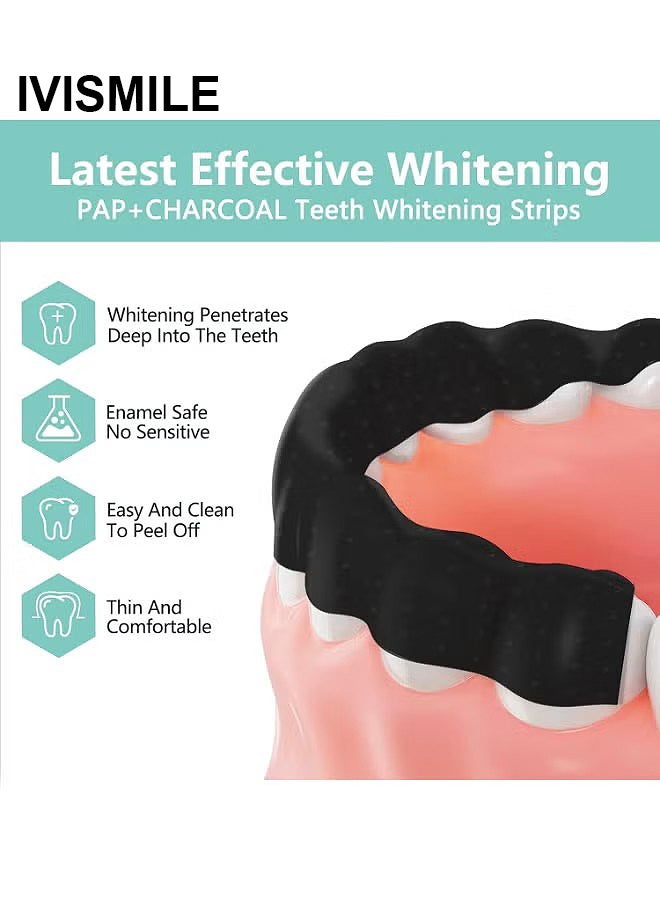 إيفيسميل شرائط تبييض الأسنان ، 28 شريطا فرديا لتبييض الأسنان الحساسة ، مجموعات تبييض الأسنان الآمنة الاحترافية ، شريط تنظيف الأسنان لإزالة شريط الأسنان المصفرار بسرعة - Image 2