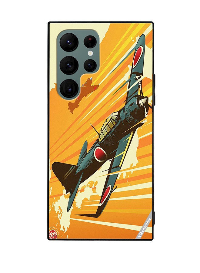 VR CREATIVE غطاء حماية لهاتف سامسونج جالاكسي S22 ألترا 5G بتصميم هليكوبتر متعدد الألوان - Image 1