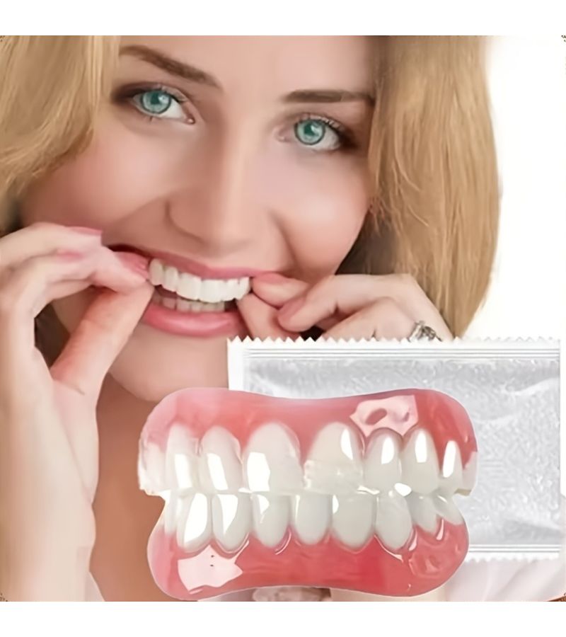 5 Pcs Set Ergonomic Decorative Veneers For Upper And Lower Teeth Comfortable Low Allergy Fit Unisex Smile Gift - Image 1