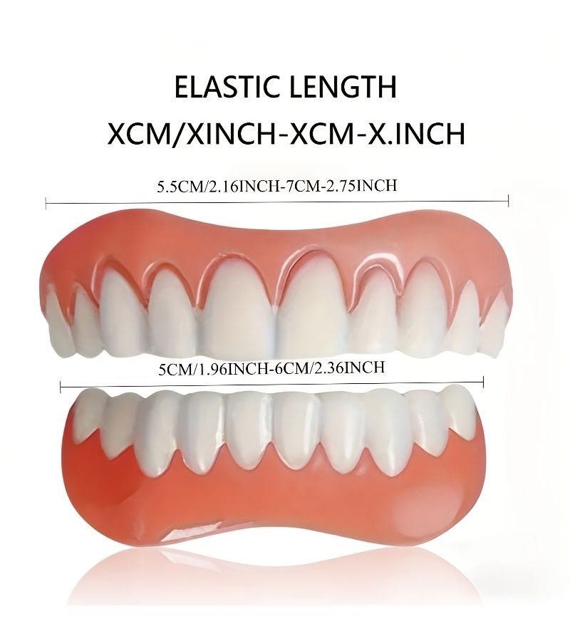 5 Pcs Set Ergonomic Decorative Veneers For Upper And Lower Teeth Comfortable Low Allergy Fit Unisex Smile Gift - Image 2