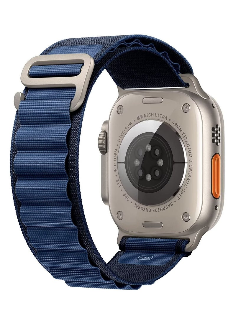 BORTONY Alpine Loop Strap Compatible with Apple Watch Ultra Strap 49mm Size 45mm 44mm 42mm Sports Nylon Adjustable Replacement Band with Titanium G-Hook for iWatch Series 8 7 6 5 SE  - Image 1