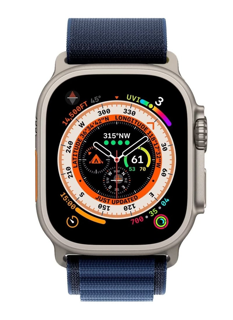 BORTONY Alpine Loop Strap Compatible with Apple Watch Ultra Strap 49mm Size 45mm 44mm 42mm Sports Nylon Adjustable Replacement Band with Titanium G-Hook for iWatch Series 8 7 6 5 SE  - Image 4