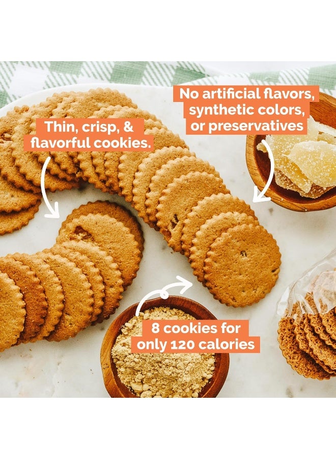 Dewey's Bakery Dewey’s Bakery Triple Ginger Moravian Style Cookie Thins, Bakery Fresh with Real Simple Ingredients, Low Calorie Snack, No Artificial Flavors, Synthetic Colors or Preservatives, 9oz (Pack of 6) - Image 3