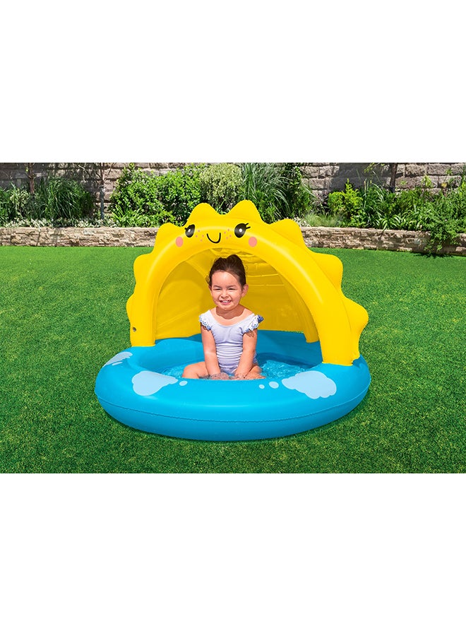 Bestway, Sunny Days Shaded Kiddie Pool for Toddlers, Inflatable Baby Pool with Built-in Sunshade Canopy, Soft Cushioned Base, Safe Splash Play for Kids, Repair Patch Included, 1.01mx97cmx71cm - Image 5