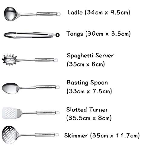 Maphyton Cooking Utensil Set, 11 PCS Stainless Steel Kitchen Utensil Set, Nonstick Kitchen Gadgets Cookware Set with Spatula - Image 2