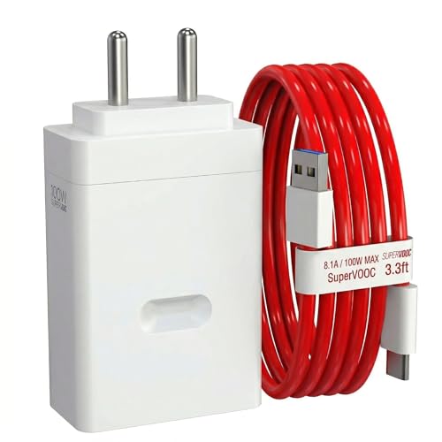 StuffHoods Oneeplus Supervooc 100W Power Adapter-Ultra Fast Charger for Oneeplus, Fast Charger with USB to C Dash SUPERVOOC Cable for Oneeplus 12/12r/11/11R/10/10R/9/9R/Nord 4/ Ce4 / Ce3/ Ce4 Lite Other Devices - Image 1