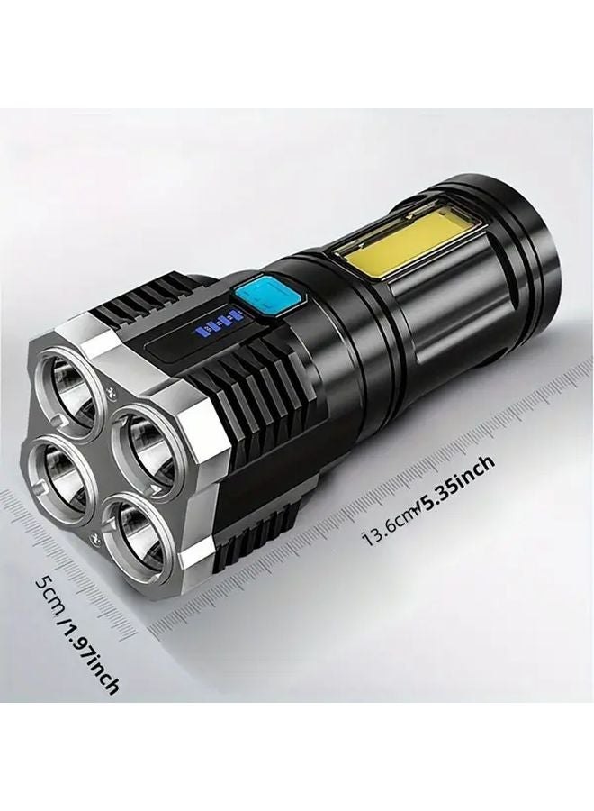 High Brightness Handheld Flashlight Black Easy To Use Improve Night Safety - Image 4