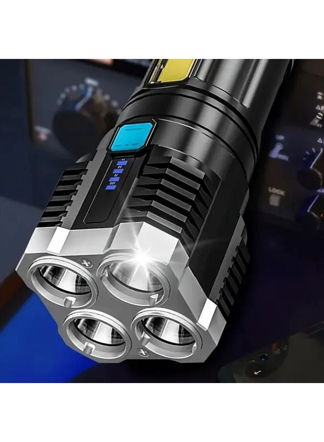 High Brightness Handheld Flashlight Black Easy To Use Improve Night Safety - Image 5