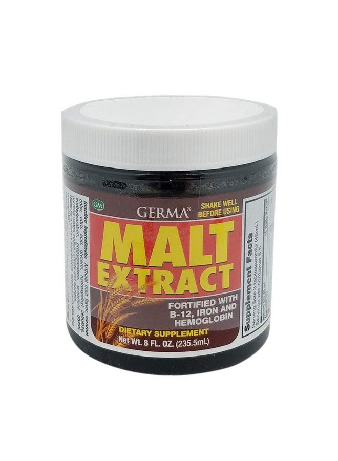 Germa Malt Extract. Dietary Supplement. Fortified with Vitamin B12, Iron and Hemoglobin. High in Antioxidants. 8 fl.oz. Pack of 3. - Image 2
