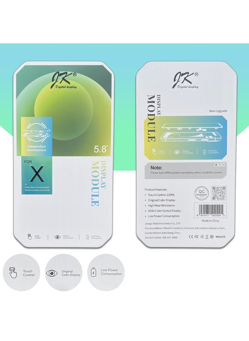 JK iPhone X LCD Replacement Screens iPhone X JK Incell LCD / Display / Screen Black  - Image 2