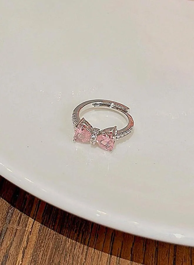 Take Two  Silver Embellished Butterfly Ring for Women | Best Price UAE