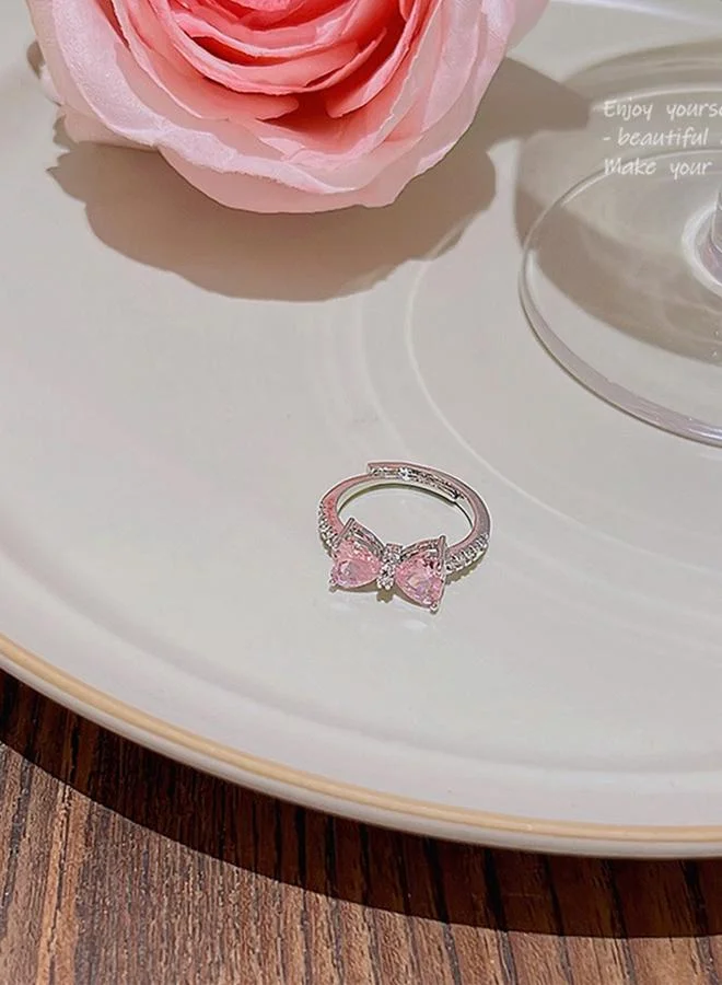 Take Two  Silver Embellished Butterfly Ring for Women | Best Price UAE