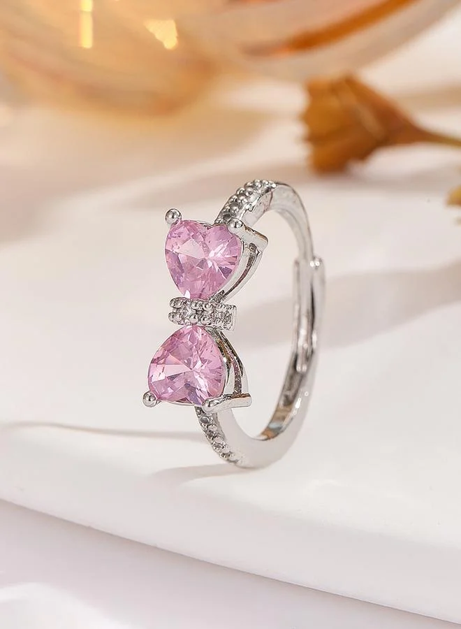 Take Two  Silver Embellished Butterfly Ring for Women | Best Price UAE