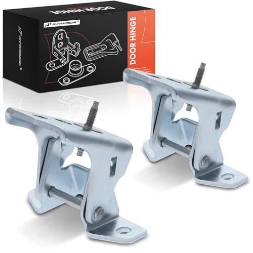 A-Premium Door Hinge Assembly Compatible with Ford Ranger 2004-2011, Crown Victoria 1998-2011 & Lincoln Town Car & Mercury Marauder, Grand Marquis, Front Driver and Passenger Upper Side, 2-PC Set - Image 1