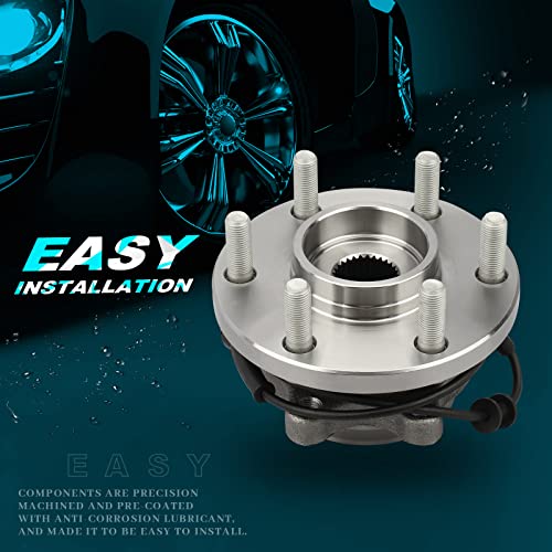IRONTEK 515065x2 Front Wheel Bearing and Hub Assembly w/ABS Fits 2005-2015 for Nissan Frontier/Xterra, 2005-2012 Pathfinder, 2009-2012 for Suzuki Equator 4WD 4X4 6 Lugs w/ABS - Image 5