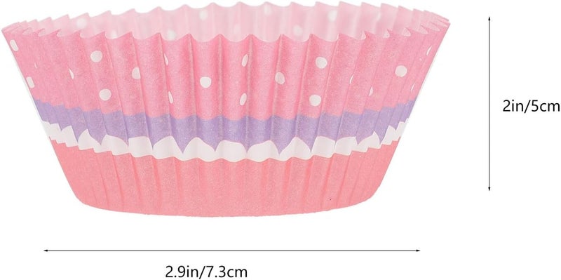 600 Pieces Greaseproof Paper Baking Cups Muffin Liners Set Small Cupcake Wrappers for Baking Accessories Home Kitchen Use - Image 2