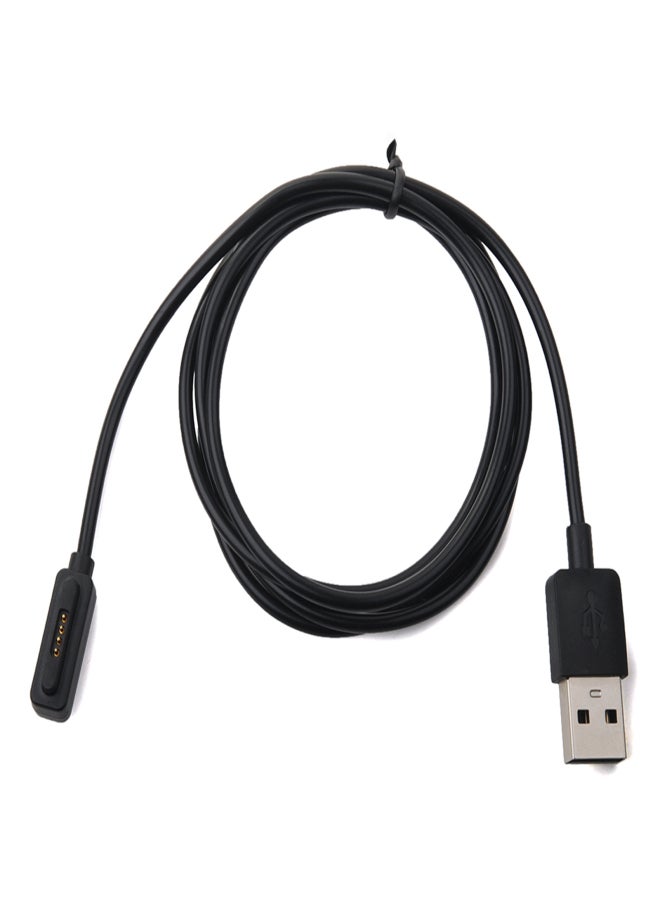 Smart Watch Charging Cable Data Transfer Cable for Asus ZenWatch 2nd with USB Interface 1-meter Cable with Magnetic Interface Smart Watch Charging Cables - Image 1