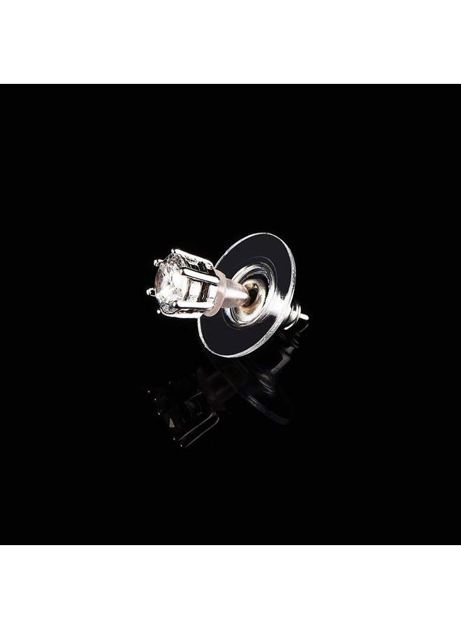 Outus 100 Pairs Bullet Clutch Earring Backs with Pad Earring Safety Backs, Silver and Gold - Image 3