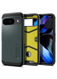 Tough Armor Google Pixel 9 Case / Pixel 9 PRO Case Cover with Extreme Impact Foam - Abyss Green