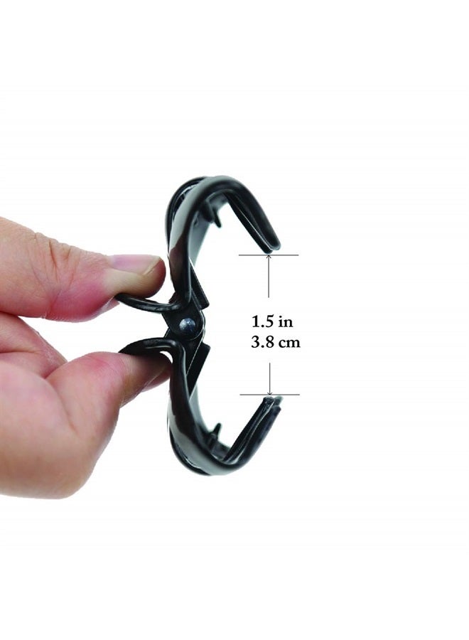 minihope Women Crystal Plastic Hair Claw for Thin to Medium Thick Hair, Beauty Basic Jaw Clip for Girls Accessories (3 colors) - Image 4