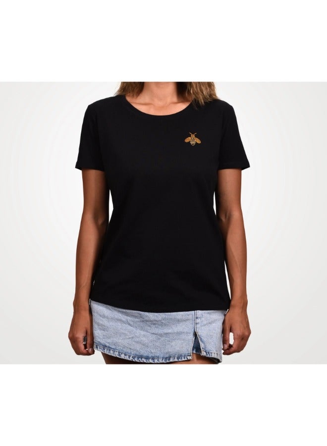 Primina Women's printed T-Shirt -Bee, round neck, 100% cotton, regular fit - Image 4