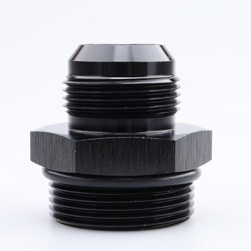 AC PERFORMANCE محول تركيب ألومنيوم أسود ذكر -16 AN إلى -20 AN ORB - Image 1