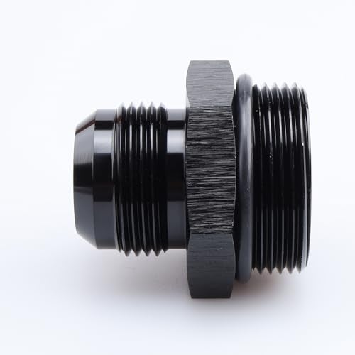 AC PERFORMANCE محول تركيب ألومنيوم أسود ذكر -16 AN إلى -20 AN ORB - Image 2