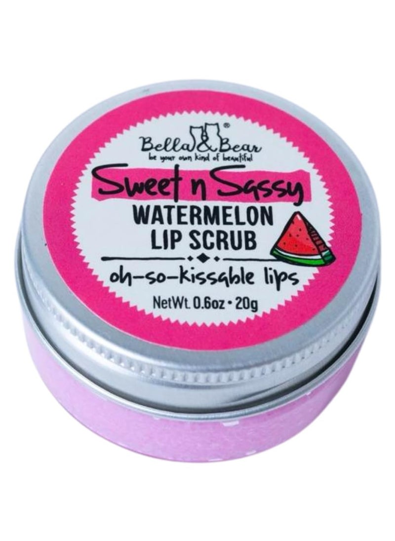Bella and Bear - Sweet n Sassy Watermelon Lip Set, Juicy Scrub and Lip Butter - Xmas Gift for Women and Teens 2 x 0.6 oz - Image 1
