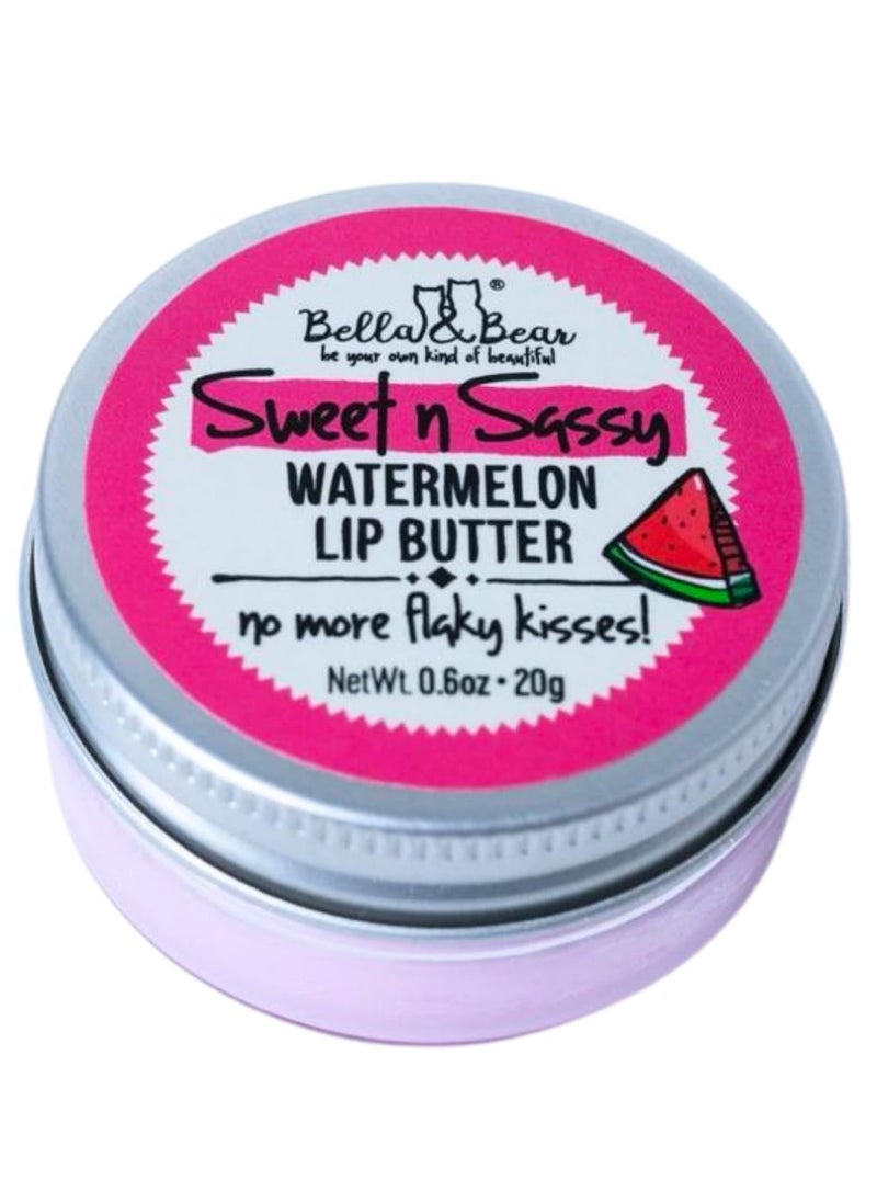 Bella and Bear - Sweet n Sassy Watermelon Lip Set, Juicy Scrub and Lip Butter - Xmas Gift for Women and Teens 2 x 0.6 oz - Image 1