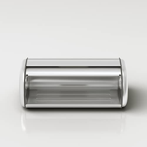 wondihao Stainless Steel Bread Box for Kitchen Countertop, Extra Thick Sturdy Bread Storage Container Large Bread Keeper Roll Up Style， Capacity Bread Keeper, 17 x 11 x 7.5 Inches - Image 4