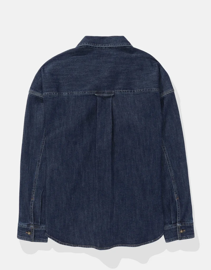 American Eagle  AE Dreamy Drape Denim Shirt for Women | Best Price UAE
