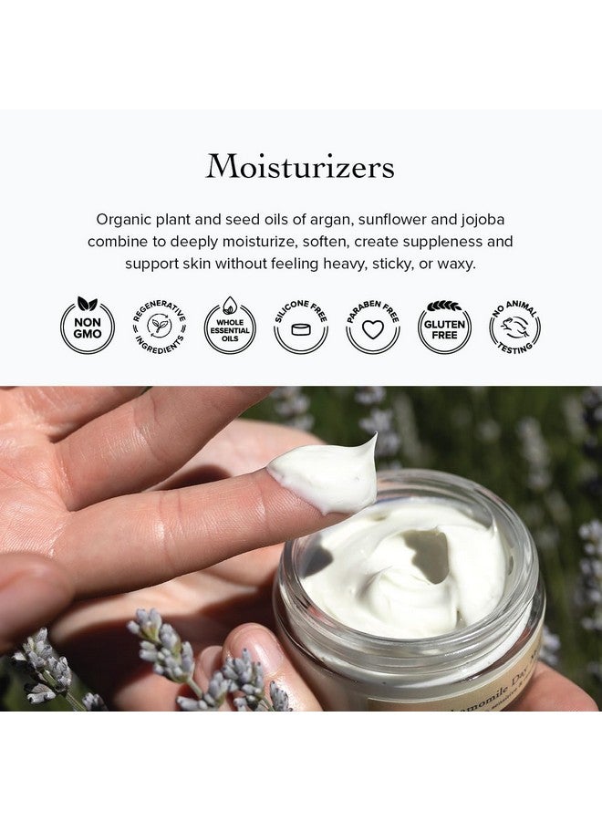 evanhealy Blue Chamomile Moisturizer | Calming Facial Cream with Carrot Seed & Argan Oil | Creamy Moisturizer For Sensitive & Reactive Skin - Image 4
