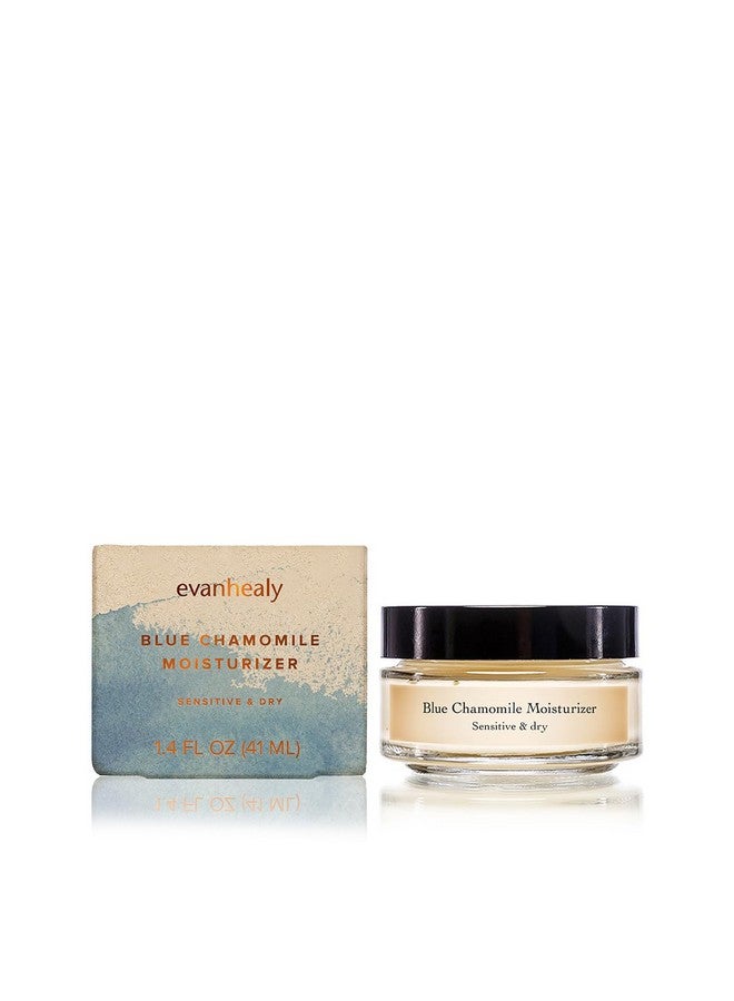 evanhealy Blue Chamomile Moisturizer | Calming Facial Cream with Carrot Seed & Argan Oil | Creamy Moisturizer For Sensitive & Reactive Skin - Image 2