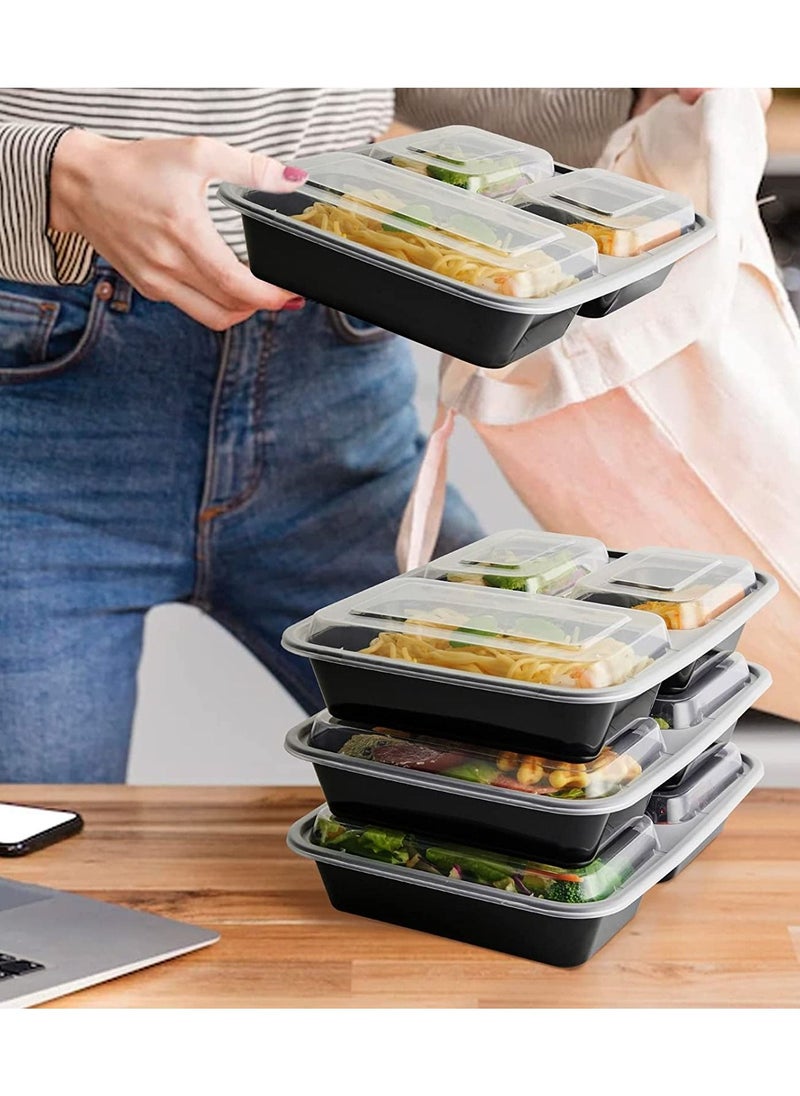 Generic - 20 Pack 32oz Disposable Meal Prep Containers With Lids Containers Microwave Safe and Freezer Safe. - Image 1