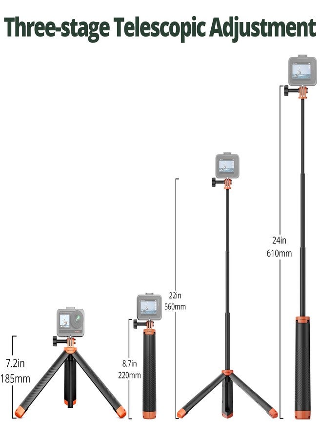 AKASO Floating Selfie Stick Tripod for Gopro Hero 13/12/11/10/ 9/Max/DJI Osmo Action EK7000/Brave 4/Brave 7 LE/Brave 7 Action Camera Handle Mount Accessories - Image 2